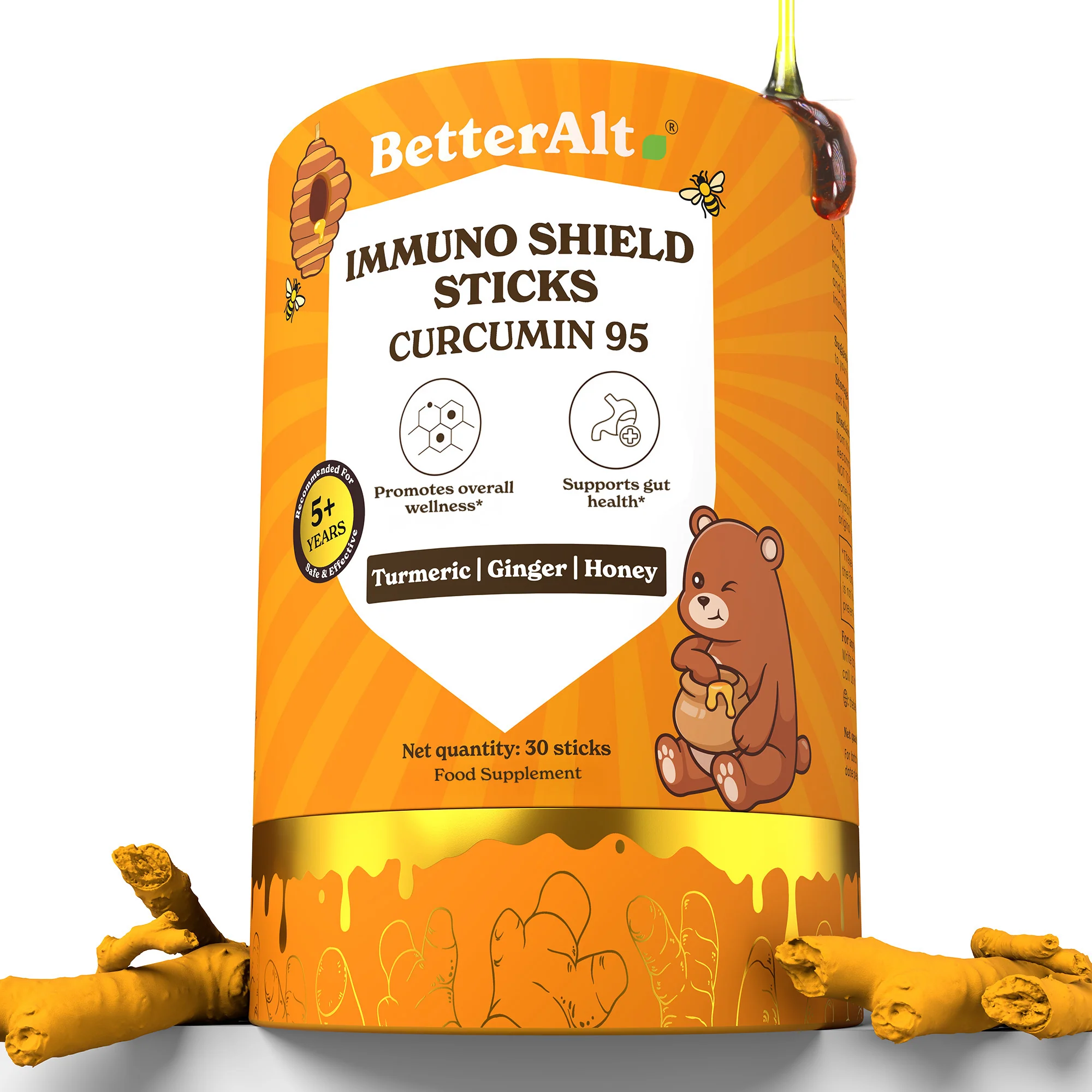 Curcumin 95 Honey Sticks For Kids